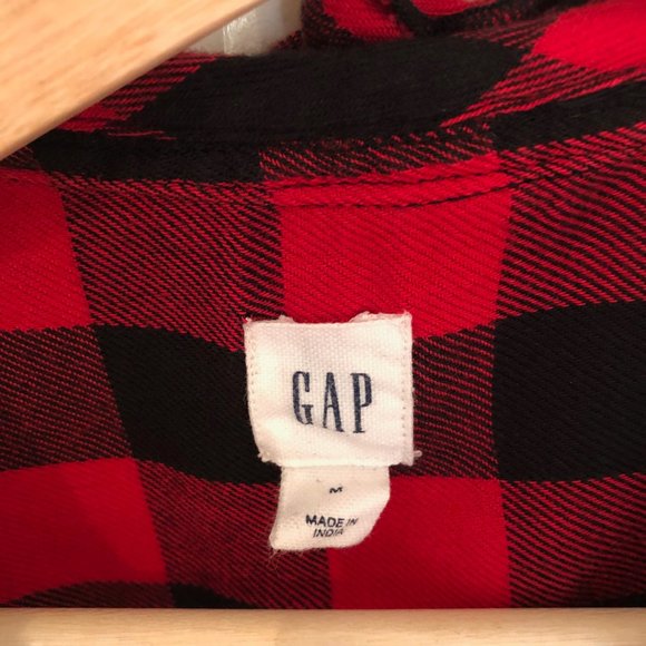 GAP Buffalo Plaid Flannel Top - Picture 4 of 14